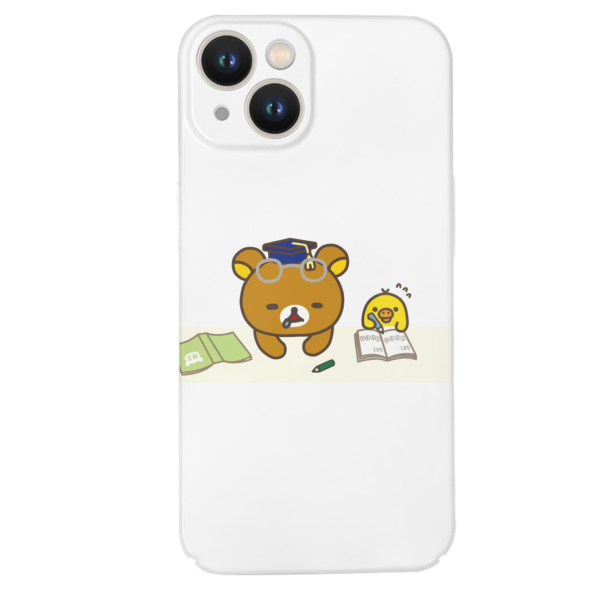 （画像用） リラックマ リラックマ キイロイトリ Rilakkuma Korilakkuma Kiiroitori 【iPhone 14シリーズ対応】ハードケース